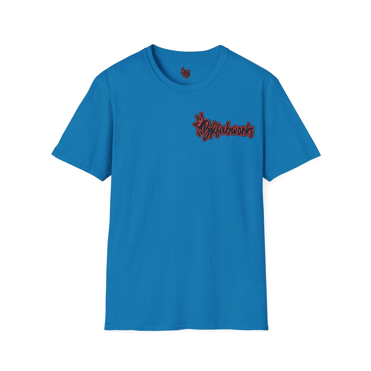 bkfabworks -Brickwall T-Shirt with Company Logo | Gilden 6400 Softstyle