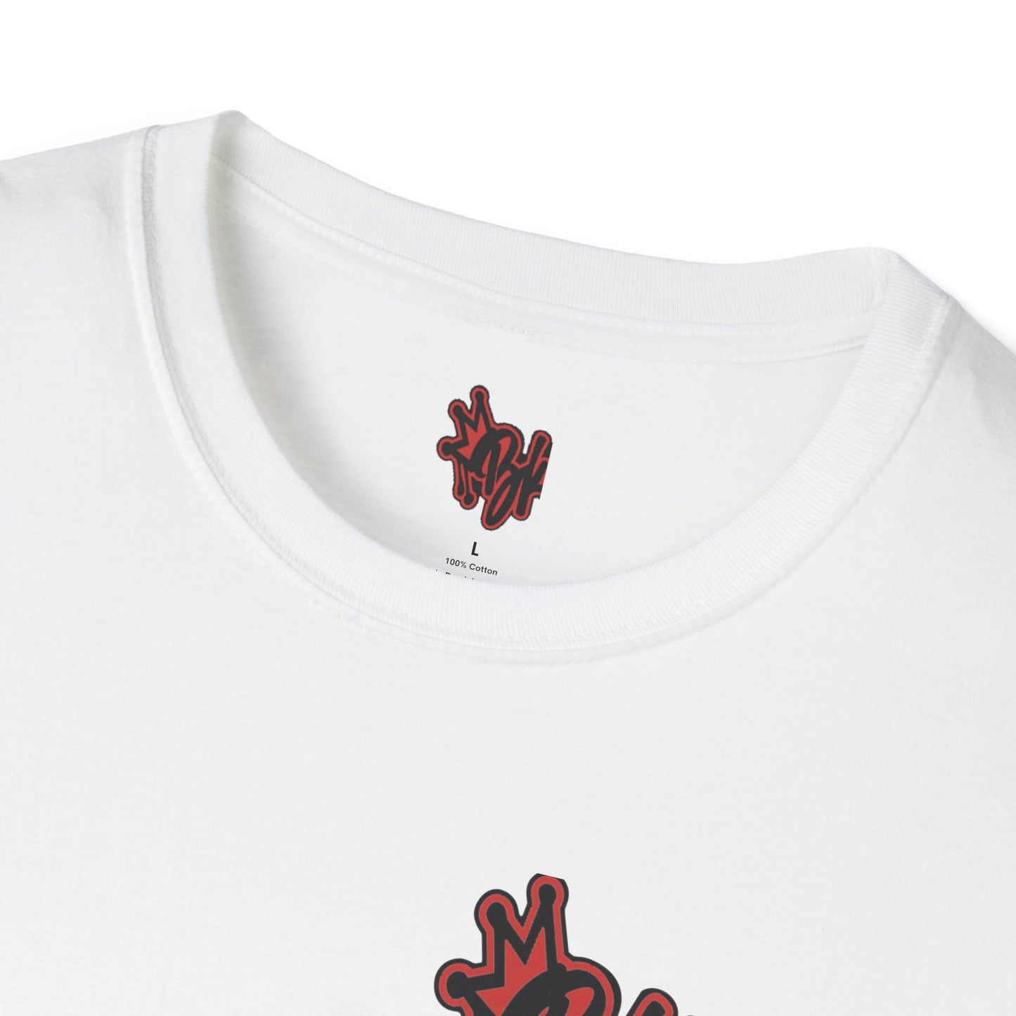 bkfabworks -Brickwall T-Shirt with Company Logo | Gilden 6400 Softstyle