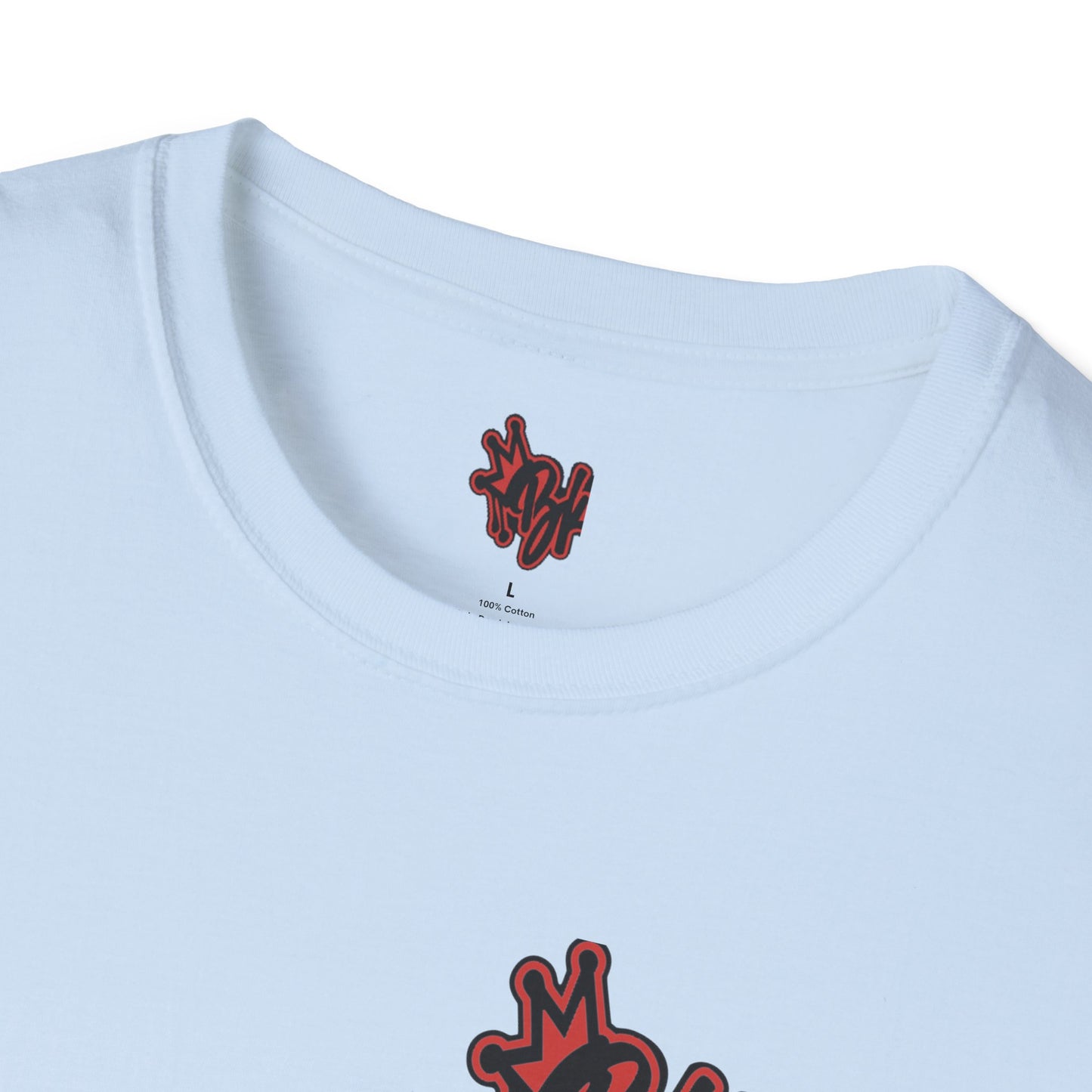 bkfabworks -Brickwall T-Shirt with Company Logo | Gilden 6400 Softstyle