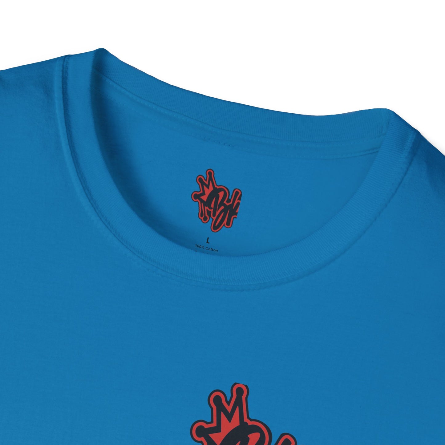bkfabworks -Brickwall T-Shirt with Company Logo | Gilden 6400 Softstyle