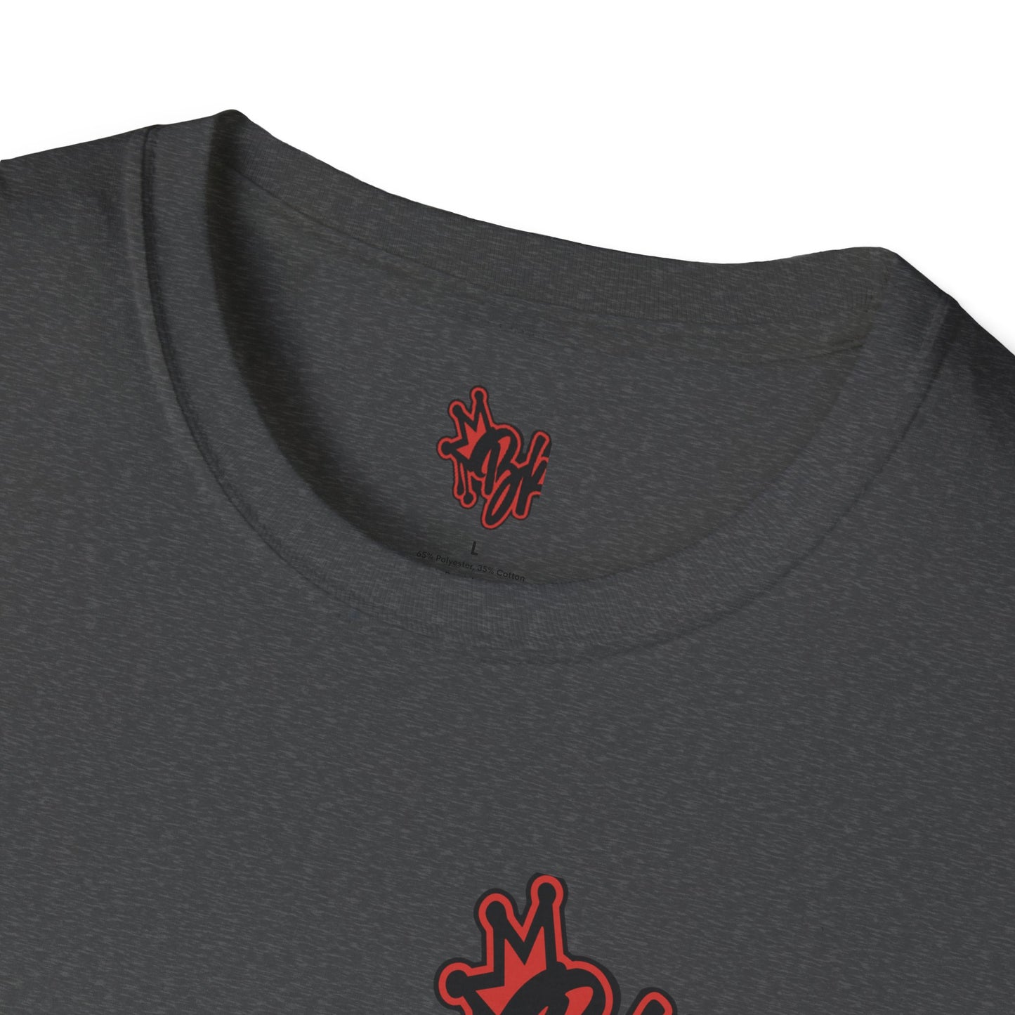 bkfabworks -Brickwall T-Shirt with Company Logo | Gilden 6400 Softstyle