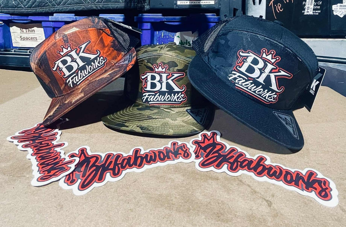 BKFabworks Special Edition Hats – Snapback & FlexFit Logo Caps