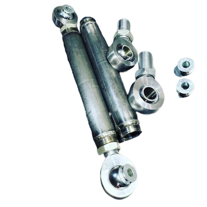 BKFabworks adjustable control arms for 3rd Gen Dodge 2500 with 1.25-inch heim joints for improved articulation and tire clearance