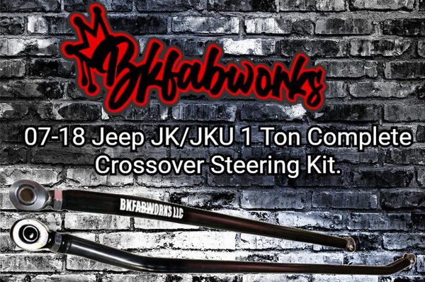 07-18 Jeep JK/JKU 1 Ton Complete Crossover Steering Kit.