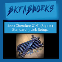 Jeep Cherokee XJ/MJ (84-01) Standard 3 Link Setup.
